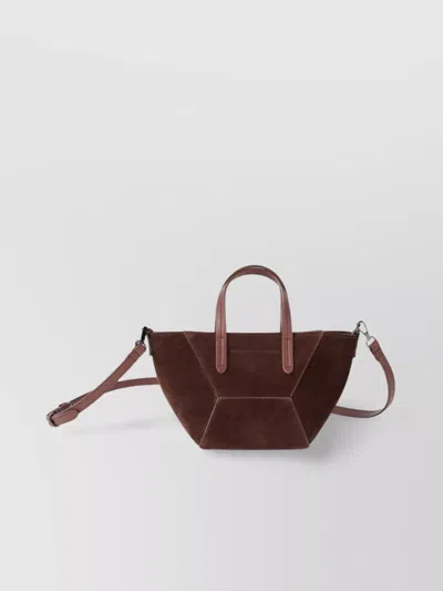 Brunello Cucinelli Leather Tote Bag Adjustable Strap