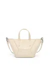Brunello Cucinelli Structured Geometric Paneling Shoulder Bag With Detachable Strap In Neutral