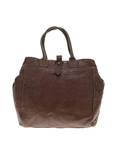 Pre-owned Brunello Cucinelli Leather Tote Bag In Brown