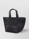 Brunello Cucinelli Leather Tote Bag Detachable Strap
