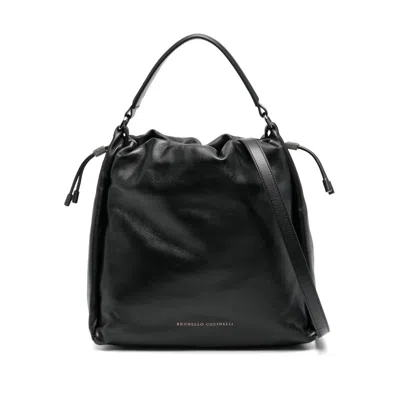 BRUNELLO CUCINELLI LEATHER TOTE BAGS