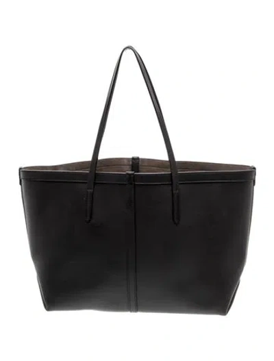 Pre-owned Brunello Cucinelli Leather Tote In Black