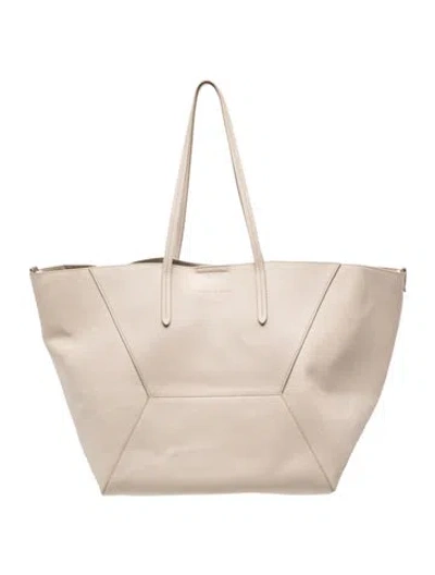Pre-owned Brunello Cucinelli Leather Tote In Neutral