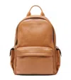 Brunello Cucinelli Leather Travel Backpack In Sand