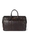 Brunello Cucinelli Men Country Leather Bag With Texture Grain In Multi