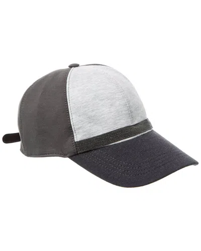 Brunello Cucinelli Leather-trim Cap