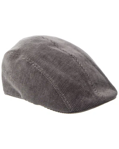 Brunello Cucinelli Leather-trim Cashmere-blend Hat In Brown