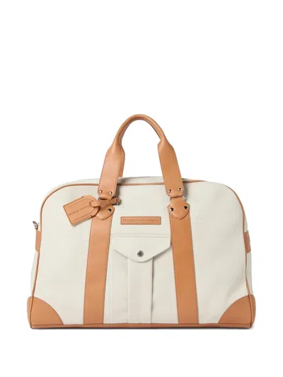 Brunello Cucinelli Leather-trimmed Holdall