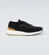Brunello Cucinelli Sneakers With Mesh Panels In Black
