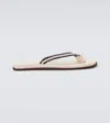 Brunello Cucinelli Multicolor Slip On Flip-flops In Neutrals