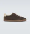 Brunello Cucinelli Men Suede Leather Sneakers