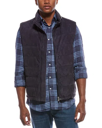 Brunello Cucinelli Leather Vest In Black