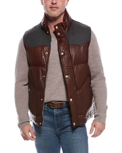 Brunello Cucinelli Leather Vest In Multi