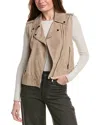 Brunello Cucinelli Leather Vest In Neutral