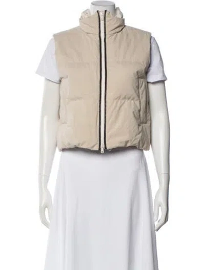 Pre-owned Brunello Cucinelli Leather Vest In Neutral