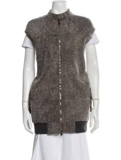 Pre-owned Brunello Cucinelli Leather Vest W/ Tags In Multicolor