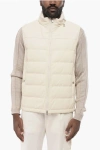 Brunello Cucinelli Leather Vest With Down Padding