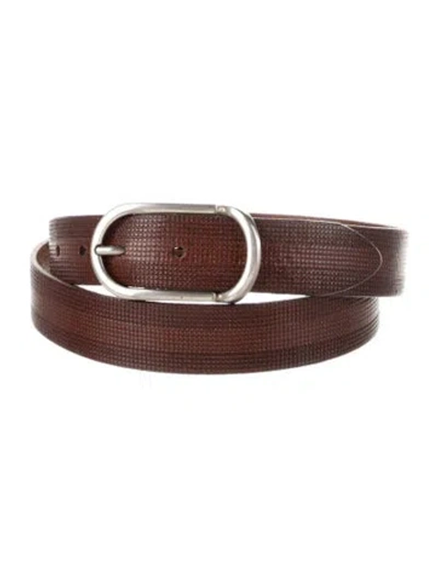Pre-owned Brunello Cucinelli Leather Waist Belt In Brown