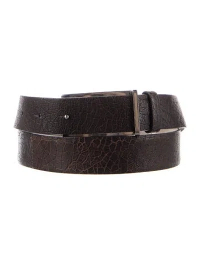 Pre-owned Brunello Cucinelli Leather Waist Belt In Brown