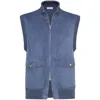 Brunello Cucinelli Suede-cotton Gilet