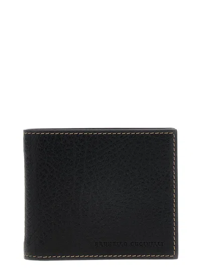 Brunello Cucinelli Leather Wallet In Black