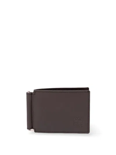 Brunello Cucinelli Leather Wallet In Brown