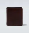 Brunello Cucinelli Leather Wallet In Burgundy
