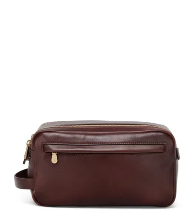 BRUNELLO CUCINELLI LEATHER WASH BAG