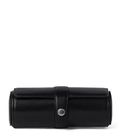 Brunello Cucinelli Leather Watch Case In Black