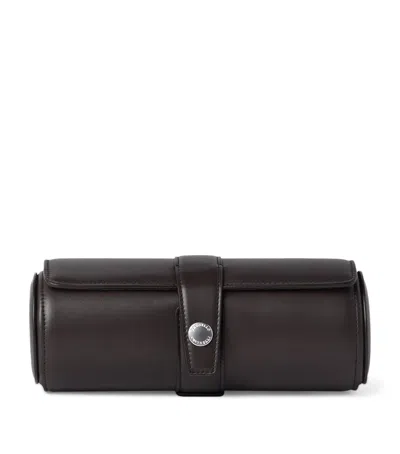 Brunello Cucinelli Leather Watch Case In Brown