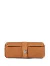 Brunello Cucinelli Leather Watch Case In Neutral
