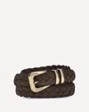 Brunello Cucinelli Leather Woven Belt