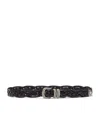 Brunello Cucinelli Belt With Detailed Buckle In Black