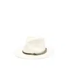 Brunello Cucinelli Beige Monile Textured Fedora Hat In Pink