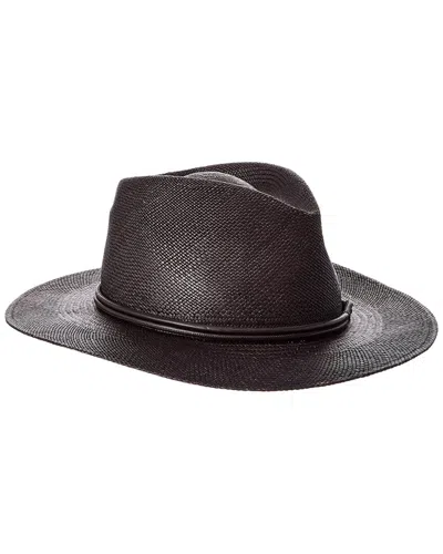 Brunello Cucinelli Leather-trim Hat In Brown