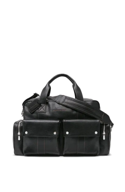 Brunello Cucinelli Leisure Bag In Black