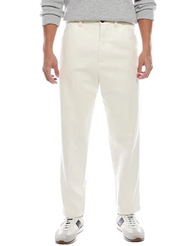 Brunello Cucinelli Leisure Fit Cashmere-blend Pant In White