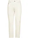 Brunello Cucinelli Ripped-detailing Straight-leg Jeans