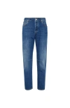 Brunello Cucinelli Leisure Fit Five-pocket Trousers In Blue