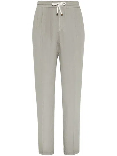 BRUNELLO CUCINELLI LEISURE FIT PANTS WITH DRAWSTRING