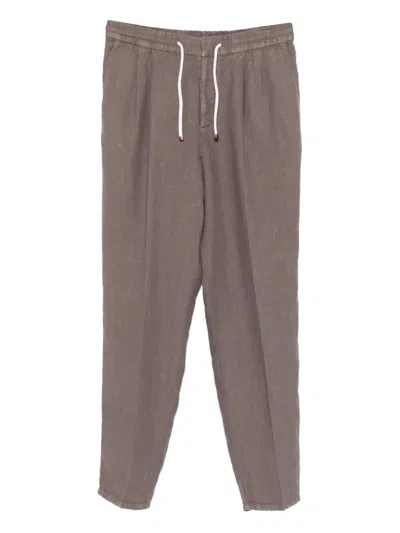 BRUNELLO CUCINELLI LEISURE FIT PANTS WITH DRAWSTRING