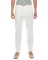 Brunello Cucinelli Leisure Fit Pleated Linen Pant In Multi