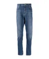 Brunello Cucinelli Slim-cut Mid-rise Jeans In Blue