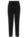 Brunello Cucinelli Men Leisure Fit Trousers In Garment-dyed Linen Gabardine With Drawstring And Doub