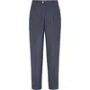 Brunello Cucinelli Prince Of Wales Double-pleated Check Trousers In Blue