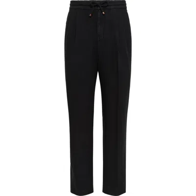 BRUNELLO CUCINELLI BRUNELLO CUCINELLI LEISURE FIT TROUSERS WITH DRAWSTRING