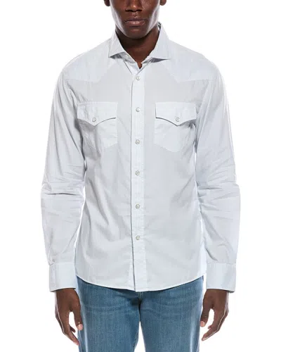 Brunello Cucinelli Leisure Fit Western Shirt In White