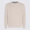 Brunello Cucinelli Crew-neck Ribbed-knit Jumper In Sand