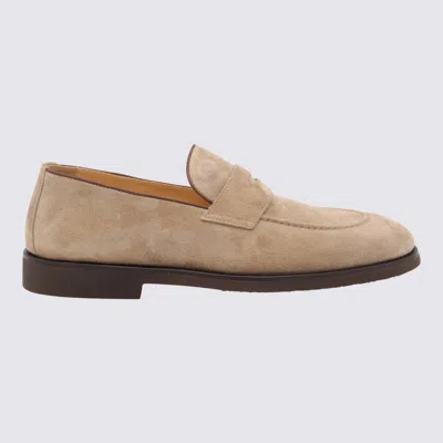 Brunello Cucinelli Light Beige Leather Loafers