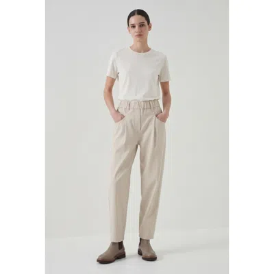 Brunello Cucinelli Light Beige Relaxed Trousers In ["beige"]